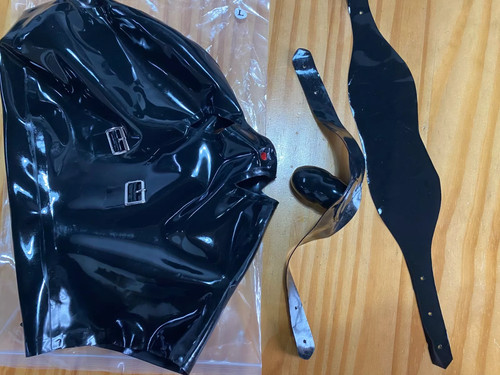 Latex hood rubber mask - uk,