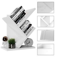 Tree Bookshelf Small Bookcase Wood Book Storage Rack Freestanding Book Shelf