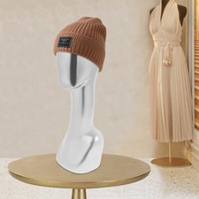 Silver Table Doll Head, Mannequin Head for Wigs, Hats Display
