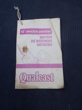 Qualcast 12" Electric Panther Operation and Maintenance Instructions