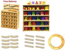 Wooden Name Train Letters Set