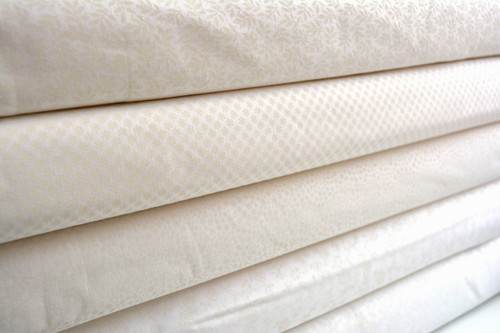 White cotton blender fabric - cotton,