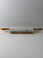 Marble rolling pin with wooden