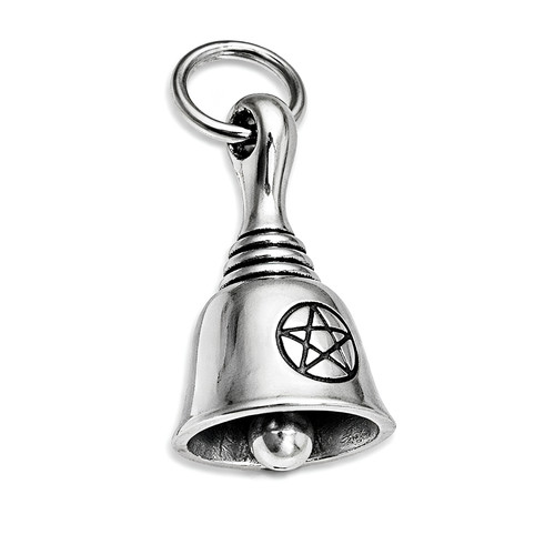 Witches bell charm pentacle - witches,