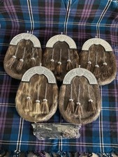 Seal Skin Full Dress Sporran Cantle, Chrome & Antique Sporran.