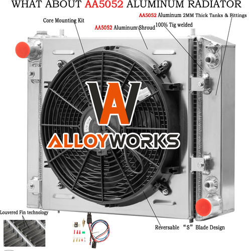 3row radiator shroud fan for - radiator,