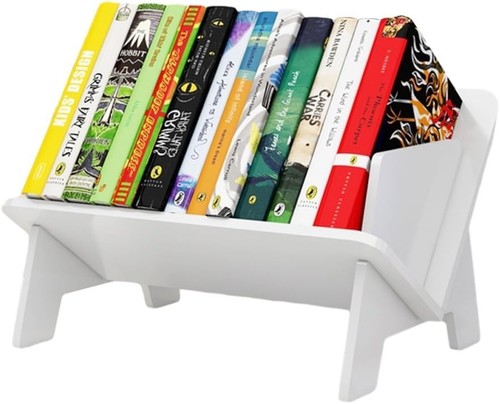 White desktop bookcase - desktop, bookcase,