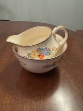 Alfred Meakin Vintage floral Sugar Bowl And Milk Jug