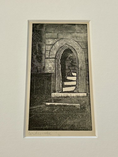Framed wood engraving a - engraving, of