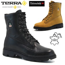 MENS LEATHER BOOTS ARMY HIKING