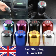 Manual Car Universal 5 Speed Gear Shift Knob Shifter Aluminum Black Lever Stick