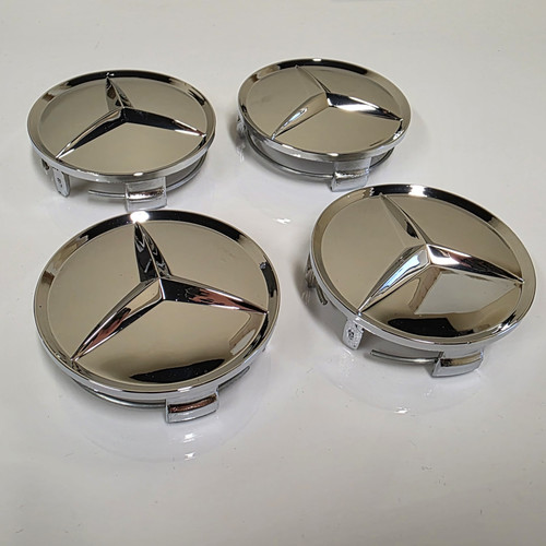Chrome 75mm wheel centre - chrome,