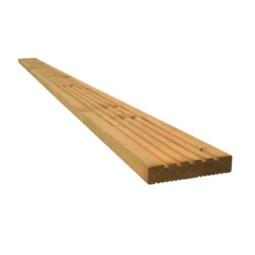 Treated dual decking - dual, boards