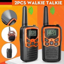 Long Range Walkie Talkie 2 Pack Set 8 km Two Way Radio Handheld 22 Channels UK