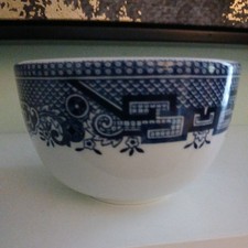 Sugar bowl vintage blue - bowl~,
