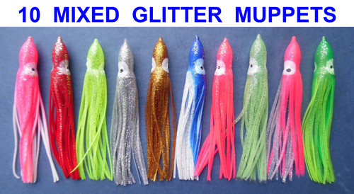Mixed 9cm glitter - 10,