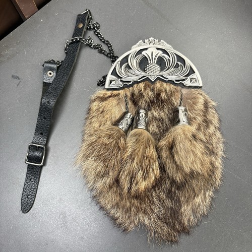 Scottish thistle metal leather - thistle,