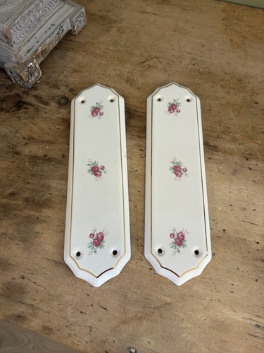 Pair white and pink floral - white,
