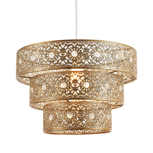 Polished gold acrylic gem - polished,