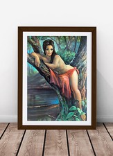 JH Lynch Woodland Goddess Wall Art Picture A1 A2 A3 Size