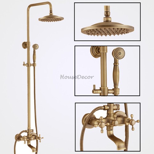 Antique brass rain shower - antique,