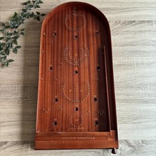 Hit-a-pin Bagatelle Jaques London Vintage Traditional Mahogany Wooden Game