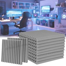 96x Grey Thick Acoustic Foam