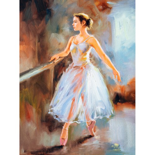 Ballet dancing barre painting - barre,