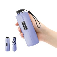 Folding Umbrella Parasol 143g, Ultra Lightweight [UV Protection] Purple