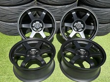 Nissan R32 Skyline Black 6 Spoke 17 inch Alloy Wheels, 89-94