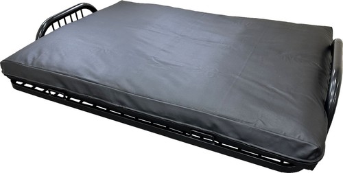 Black leather vinyl full - full, size