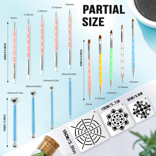 Mandala dotting tools painting - mandala,