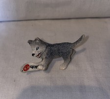 Schleich Husky Puppy Playing  14604 - retired - Light Wear + Tag - 2007 - Rare