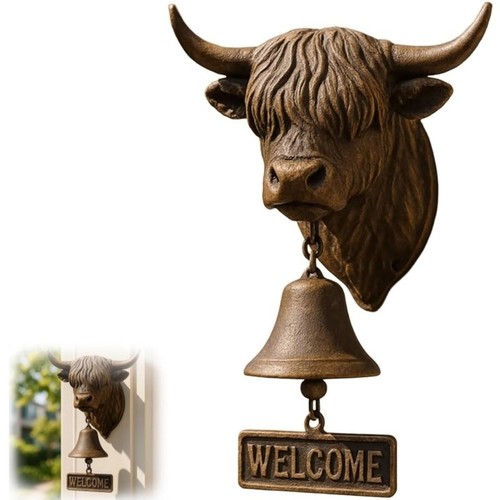 Vintage highland cow - 3d,