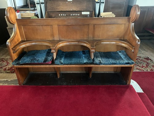 Vintage solid oak monk - vintage, monk’s