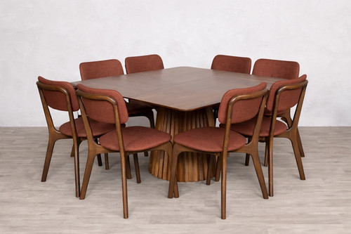 Square wooden dining - square,