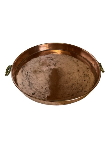 Vintage round copper - round,