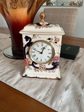 masons ironstone blue mandalay clock Exc Time Keeper Very Good Condition