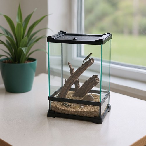 Glass reptile terrarium insect - reptile,