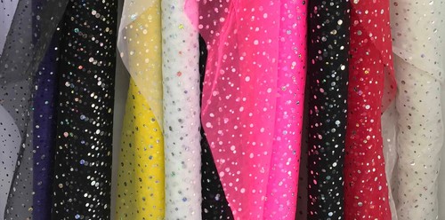 Holographic spot organza - spot,