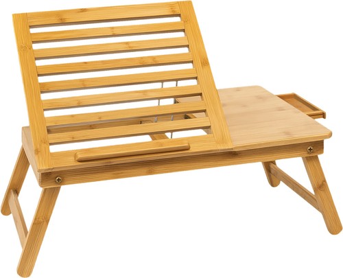 Portable bamboo laptop table - portable,