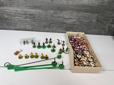 job lot of modern vintage Subbuteo players coaching staff referees gk media figs