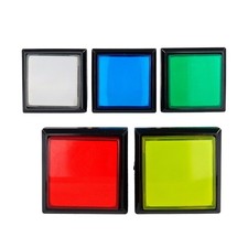 Square LED Illuminated Push Button Arcade MAME JAMMA Cabinet 51 x 51mm DIY