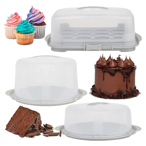 Clear plastic cake - plastic, storage