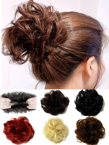 Large messy curly bun - large,
