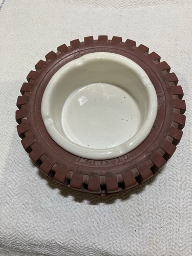 Vintage tyre ashtray - vintage,