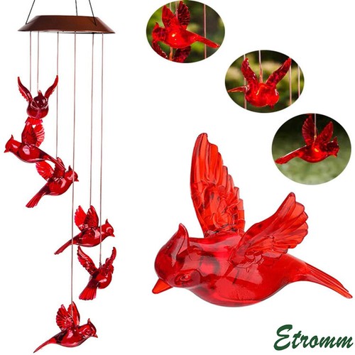 Solar wind chimes - wind, lights