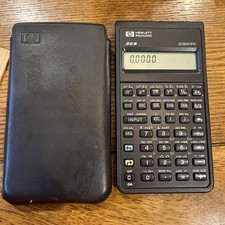 Vtg 80s Hewlett Packard HP-20S Scientific Calculator 1987 Slip Case Tested Works