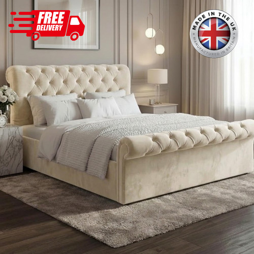 Chesterfield sleigh ottoman - sleigh,
