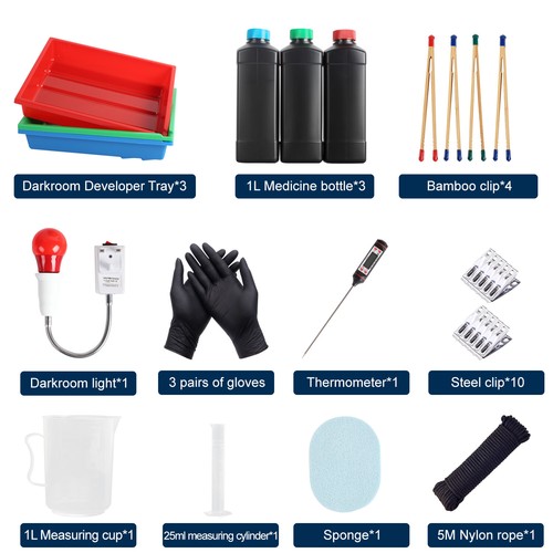 Darkroom developing film trays - darkroom,